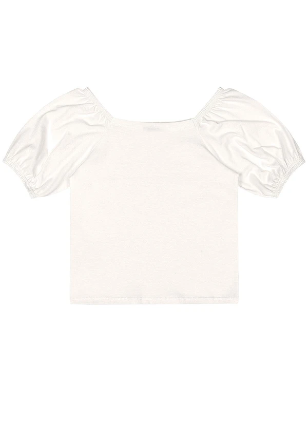 Quimby - Conjunto Blusa Short Cotton Quimby Branco 5