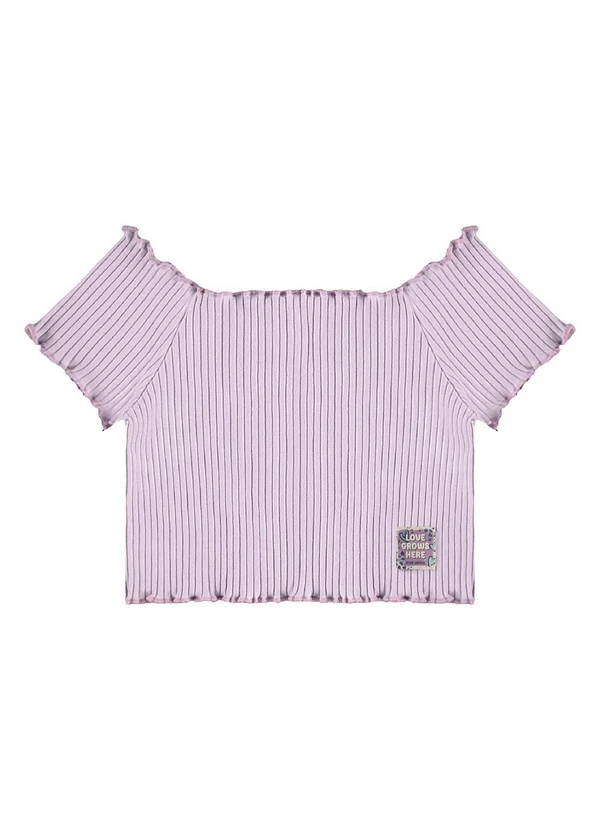 Bee Loop - Conjunto Blusa Short Estampado Roxo 3