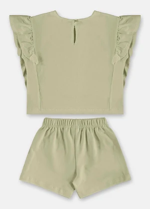Up Baby - Conjunto Blusa Short Nature Verde - UP BABY