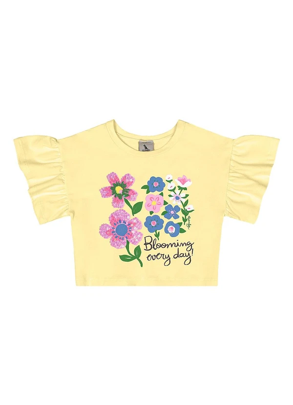 Quimby - Conjunto Blusa Short-Saia Amarelo 3