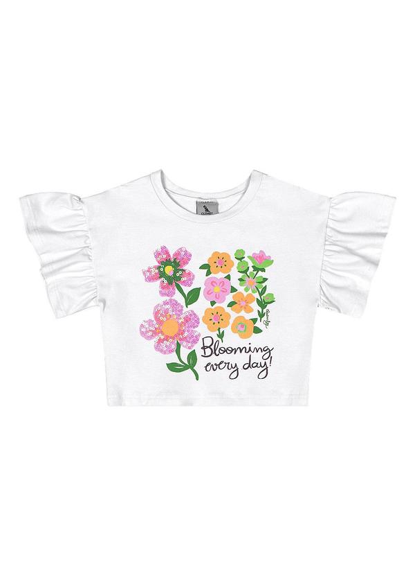 Quimby - Conjunto Blusa Short-Saia Branco 3