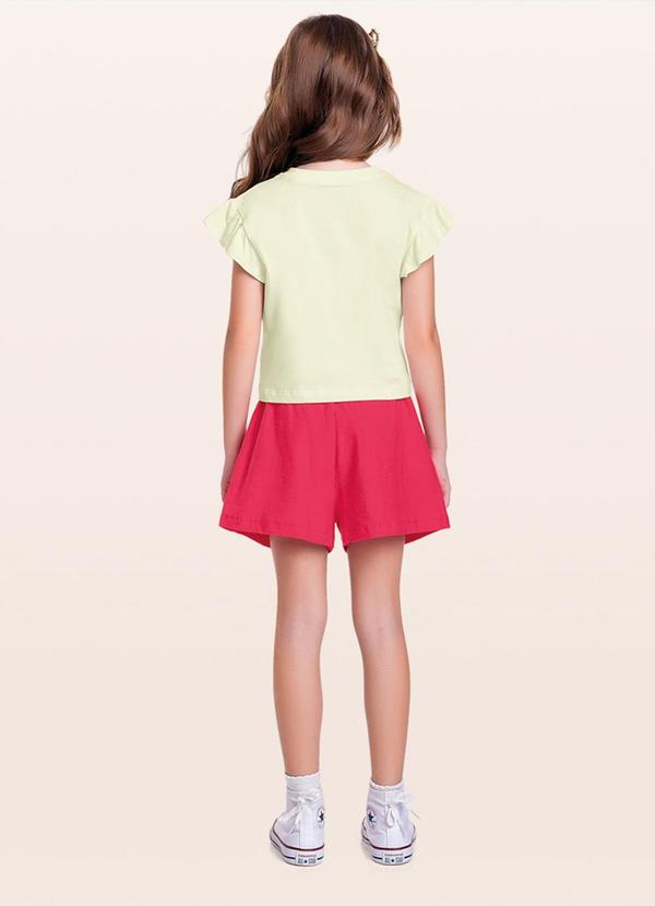 Fakini Kids - Conjunto Blusa/Short Vermelho 2