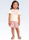 Fakini Kids - Conjunto Blusa/Shorts Bege - variação: Bege