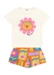 Fakini Kids - Conjunto Blusa/Shorts Laranja - variação: Bege
