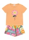 Fakini Kids - Conjunto Blusa/Shorts Verde - variação: Laranja