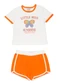 Tink Bink - Conjunto Blusa Shorts Moletinho Laranja - variação: Laranja