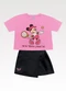Fakini Kids - Conjunto Blusa/Shorts Saia Minnie Rosa - variação: Rosa