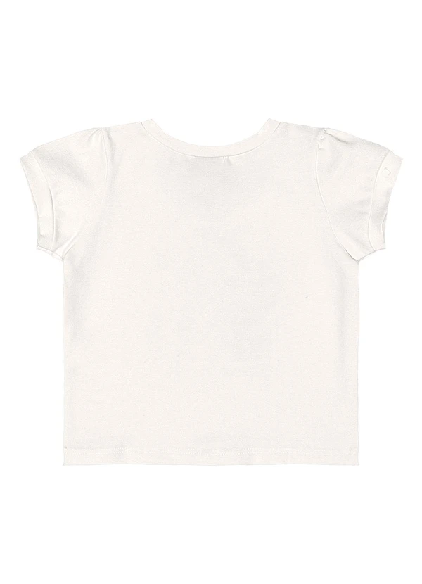 Quimby - Conjunto Blusa Strass e Short Menina Quimby Branco 4