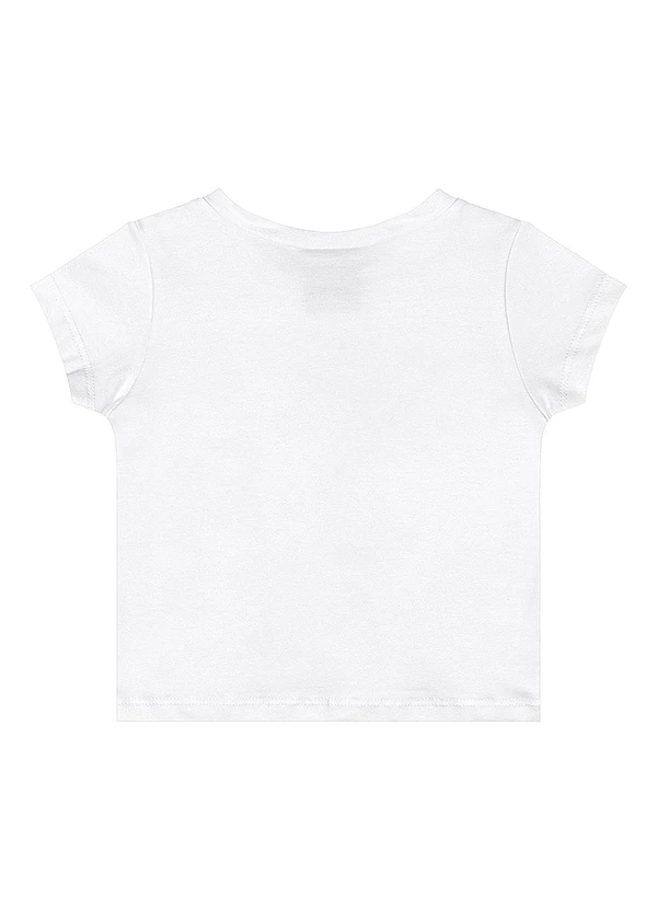 Quimby - Conjunto Blusa Strass Short Branco 4