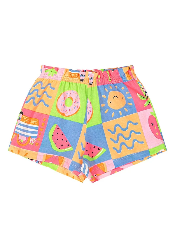 Quimby - Conjunto Blusa Strass Short Branco 5