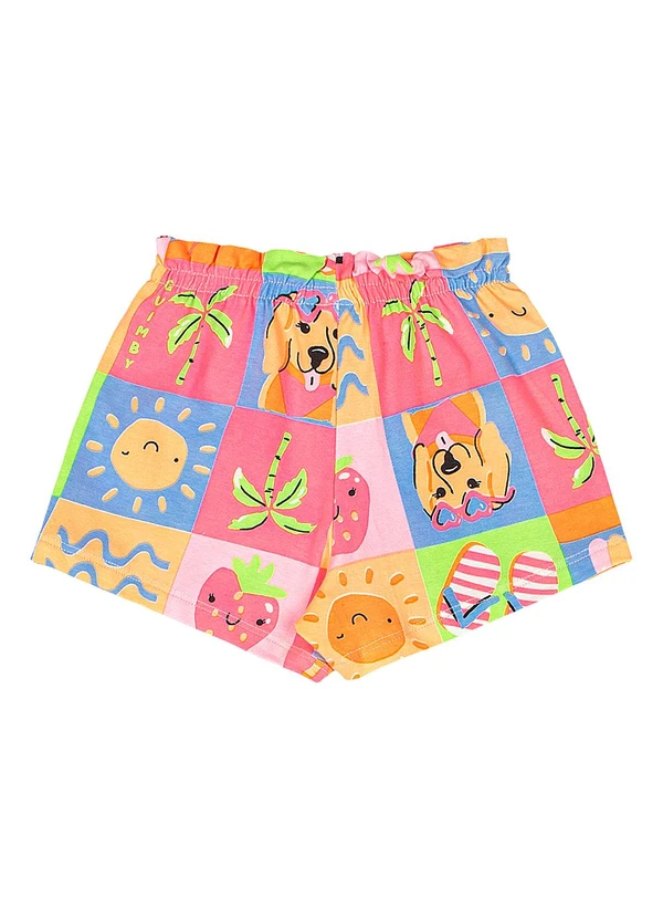 Quimby - Conjunto Blusa Strass Short Branco 6