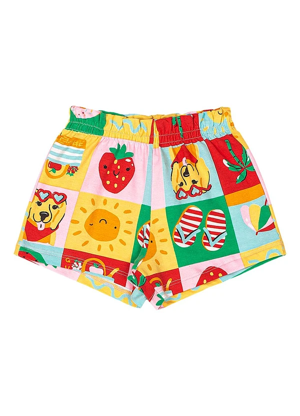 Quimby - Conjunto Blusa Strass Short Branco 3