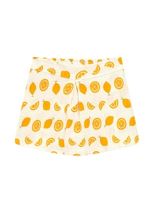Duduka - Conjunto Blusa Sunny Days e Short Saia Amarelo - DUDUKA