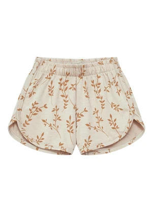 Duduka - Conjunto Blusa Urso Girl e Short Folhas Vermelho - DUDUKA