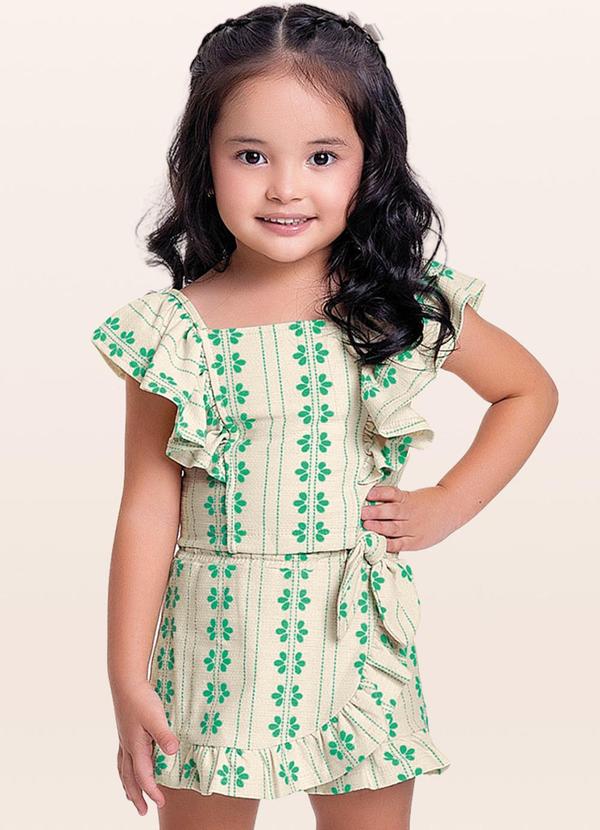 Fakini Kids - Conjunto Blusa/Verde