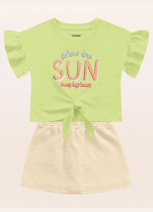 Fakini Kids - Conjunto Blusa/Verde