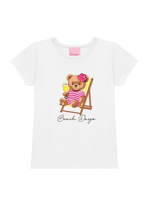 Duduka - Conjunto Blusaurso Beach Days e Short Branco - DUDUKA