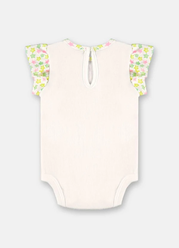 Up Baby - Conjunto Body Calça Bebê Menina Branco 4