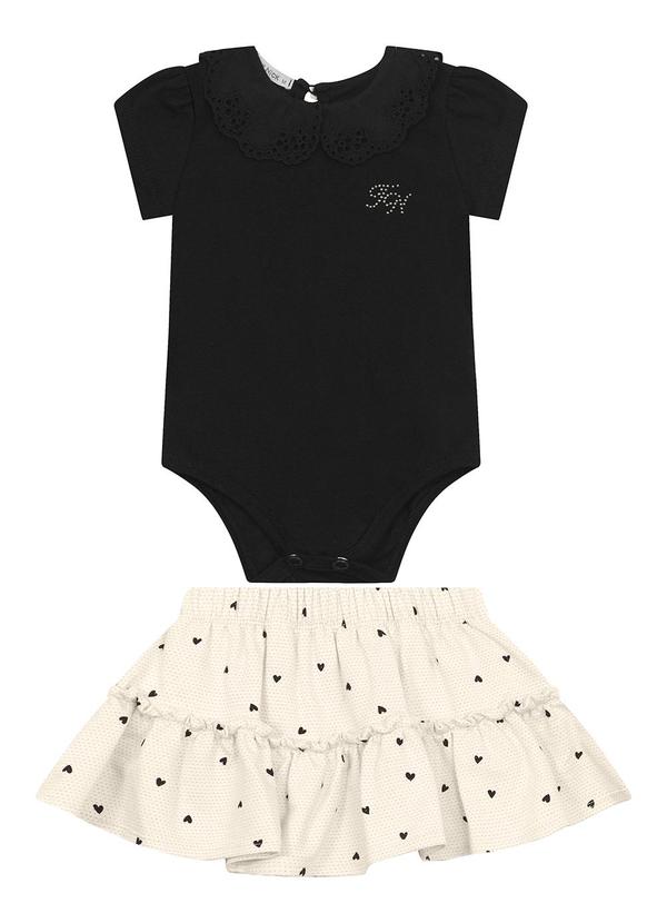 Trick Nick - Conjunto Body com Saia Preto 1