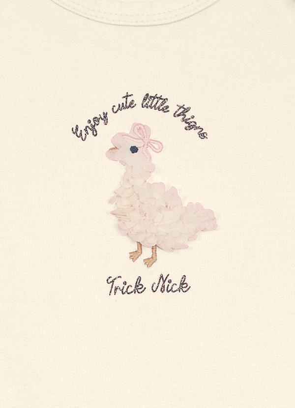 Trick Nick - Conjunto Body com Shorts Bege 2