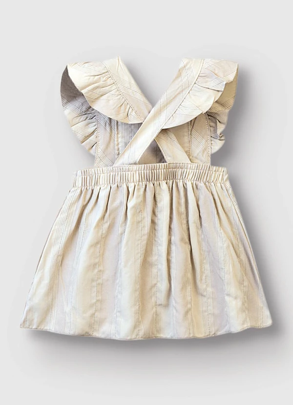 Carinhoso - Conjunto Body com Vestido Menina Off White 3