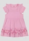 Kely Kety - Conjunto Body Cotton e Salopete Malha Rosa - variação: Rosa