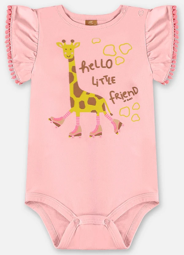 Up Baby - Conjunto Body e Saia Bebê Rosa 4