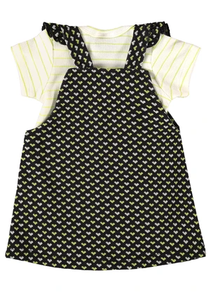 Guloseima - Conjunto Body e Salopete Bebê Verde - GULOSEIMA