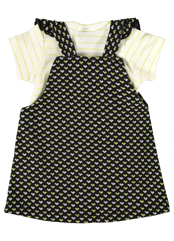 Guloseima - Conjunto Body e Salopete Bebê Verde 2