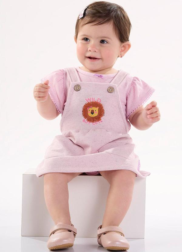Up Baby - Conjunto Body e Salopete Roxo