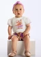 Up Baby - Conjunto Body e Short Bebê Rosa - variação: Rosa