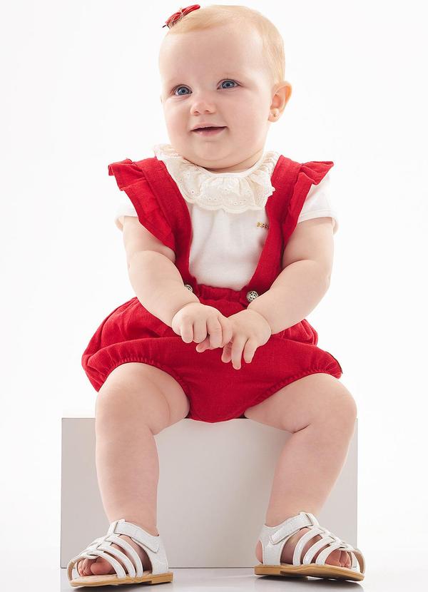 Up Baby - Conjunto Body e Tapa Fralda Bebê Bege