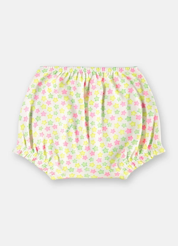 Up Baby - Conjunto Body Short Bebê Menina Branco 6
