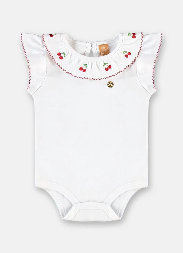 Up Baby - Conjunto Body Short Suedine Branco 3