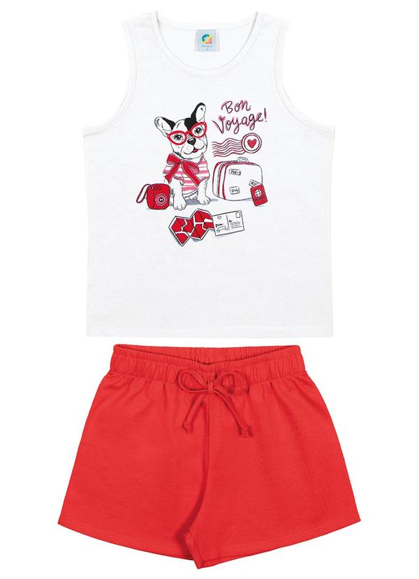 Alenice - Conjunto Bon Voyage Meninas Branco