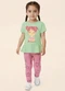 Malwee Kids - Conjunto Bonequinha Floral Verde Água - variação: Verde Água