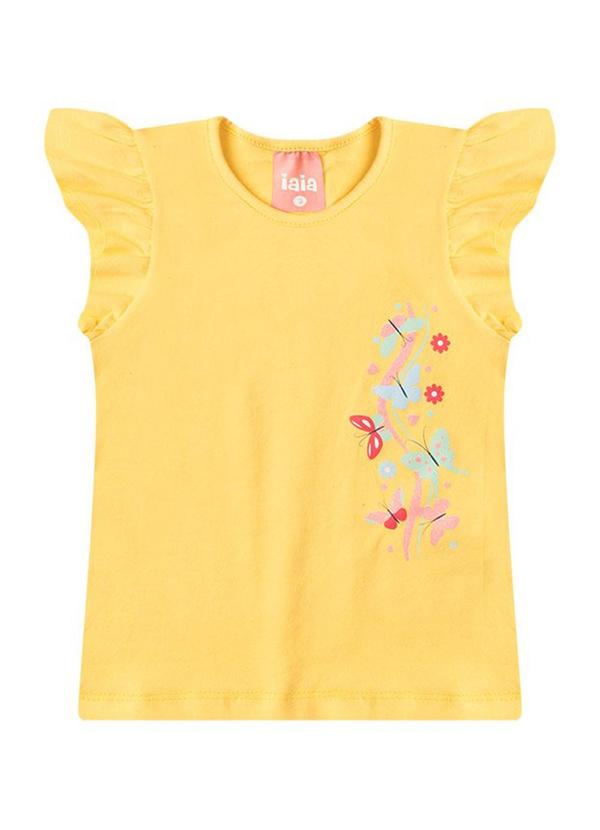 Rosa Azul - Conjunto Borboletas com Babado Iaia Amarelo 2