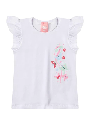 Rosa Azul - Conjunto Borboletas com Babado Iaia Branco - ROSA AZUL