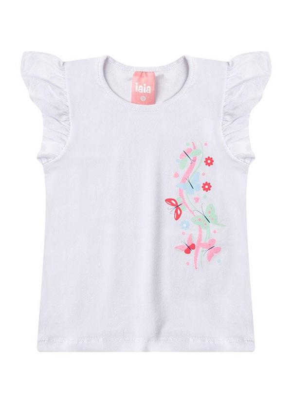 Rosa Azul - Conjunto Borboletas com Babado Iaia Branco 2