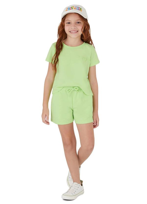 Malwee Kids - Conjunto Box em Moletinho Verde Claro