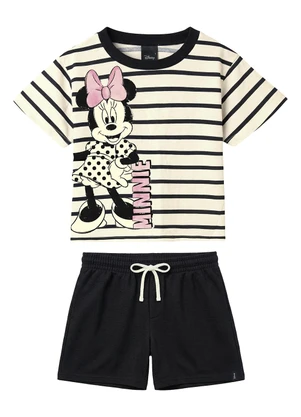 Malwee Kids - Conjunto Box Minnie Mouse Disney® Preto - MALWEE KIDS