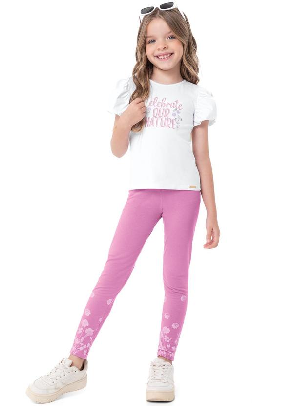 Carinhoso - Conjunto Branco Celebrate com Strass Menina