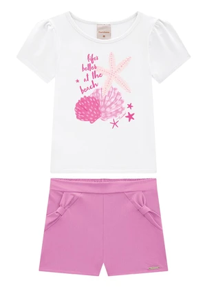 Carinhoso - Conjunto Branco Comfort Menina - CARINHOSO