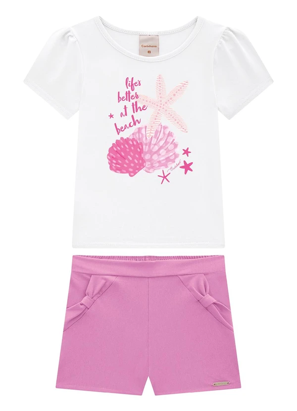 Carinhoso - Conjunto Branco Comfort Menina 2