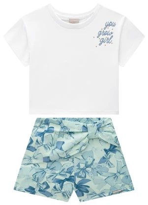 Carinhoso - Conjunto Branco You Grow Girl Menina - CARINHOSO