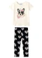 Malwee Kids - Conjunto Sorvetes Divertidos com Glitter Rosa - variação: Preto