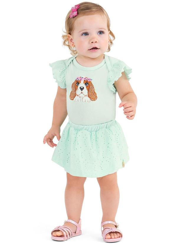 Alenice - Conjunto Cachorrinho Delicado Menina Verde 2