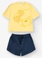 Trick Nick - Conjunto Camiseta com Shorts Amarelo - variação: Amarelo