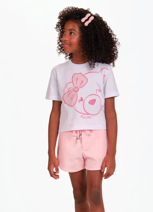Trick Nick - Conjunto Camiseta com Shorts Branco - TRICK NICK