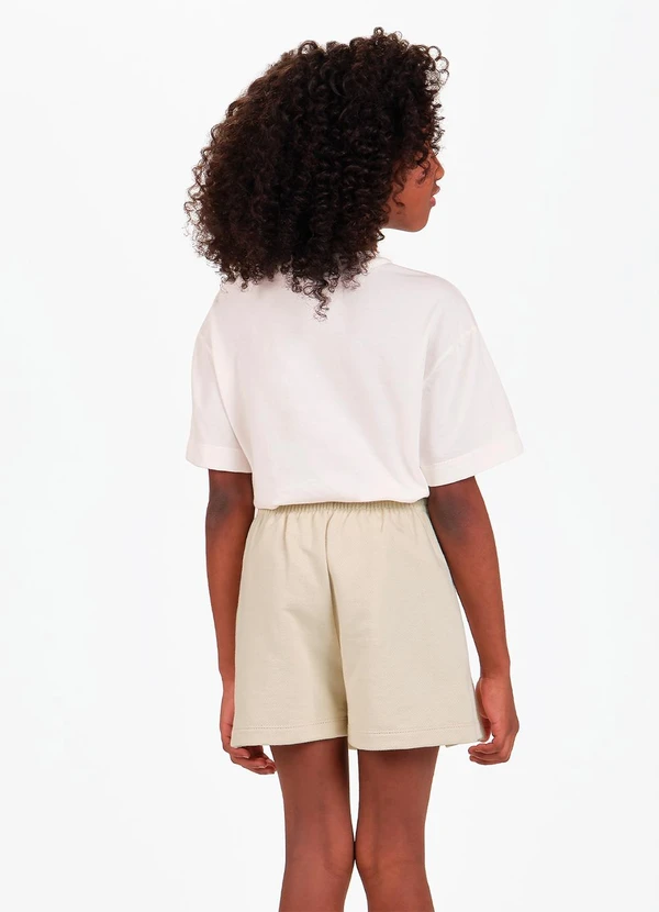 Trick Nick - Conjunto Camiseta com Shorts Saia Bege 2